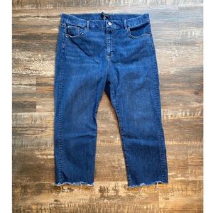 Ann Taylor Petite Jeans with Raw Hem